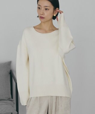 AMERICAN HOLIC バイパチ前振りニットプルオーバー Ivory
