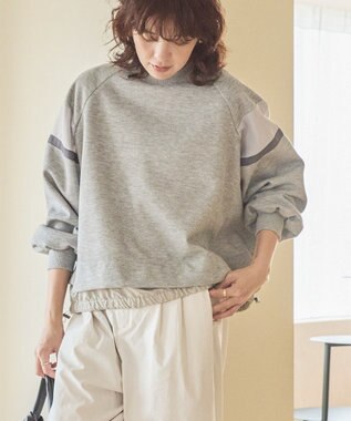 AMERICAN HOLIC ドロストライン切替ポンチプルオーバー Light Gray Mixture