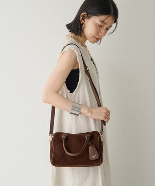 russet  スエード2WAYミニボストンバッグ(CE-1570-WEB) D.Brown