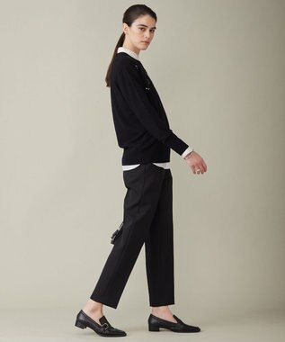 ICB 【洗える】 ジュエルニットプルオーバー ブラック系