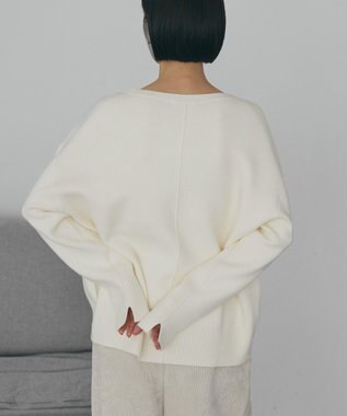 AMERICAN HOLIC バイパチ前振りニットプルオーバー Ivory