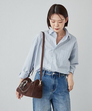 russet スエード2WAYミニボストンバッグ(CE-1570-WEB) D.Brown