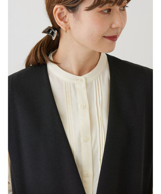 AMERICAN HOLIC 丈違いニュアンスベスト Black