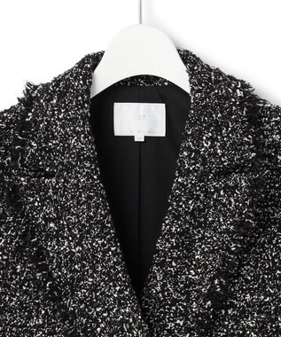 23区 L 【GOLD LABEL】CAMPOREバイカラーツイード ジレ モノトーン系