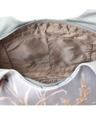 Y'SACCS バードプリントバルーントート Mサイズ グレー