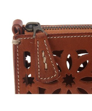 genten カットワーク ペンケース チャ