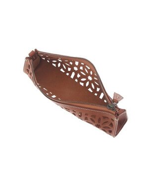 genten カットワーク ペンケース チャ