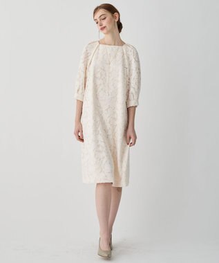 23区 【APPLAUDIR】シュエットジャカード ドレス ベージュ系