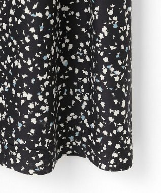 J.PRESS LADIES L 【洗える】スパンローンフラワープリント ワンピース ネイビーベース系