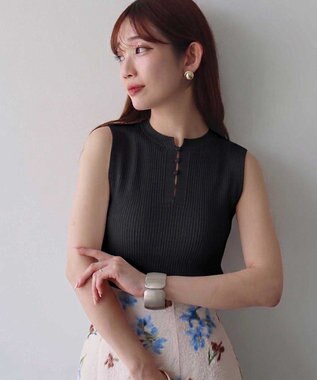 earth music&ecology 前後2WAYスリット釦タンクトップ