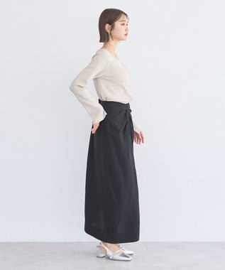 earth music&ecology ウエストツイストアシメスカート Black
