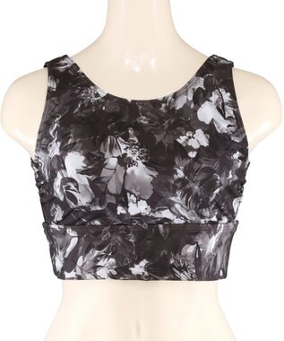 San-ai Resort（三愛水着楽園） 【水陸両用】　プリントブラトップ　M・L　【Reir（レイール）】 ブラック