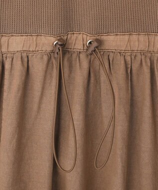 Green Parks ドロストピグメントドッキングワンピース Brown