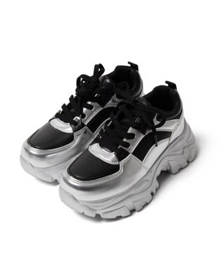 WEGO 厚底ボリュームダッドスニーカー シルバー