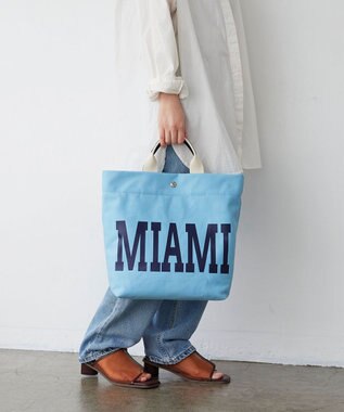 TOPKAPI 【Breath TOPKAPI】シティ プリント キャンバス スクエアトートバッグ / ショルダー付き