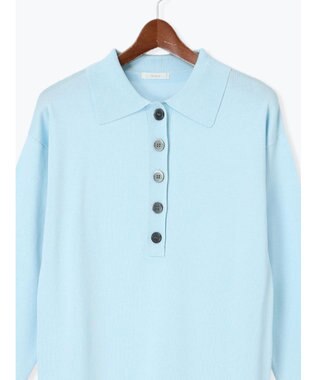 Te chichi ニットポロワンピース《2025Autumn catalog vol.2 item》 ブルー