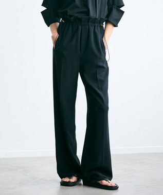 BEIGE， 【洗える】FLEUR / ウエストゴムワイドストレートパンツ