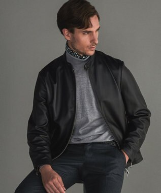 GOTAIRIKU 【家庭洗濯可能】イタリア糸 ハイゲージ タートルニット グレー系