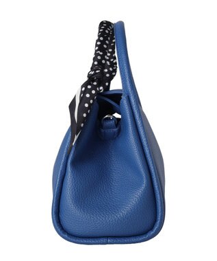 Green Parks ３点ＳＥＴ　スカーフ付ひねり金具コードハンドルバッグ Blue