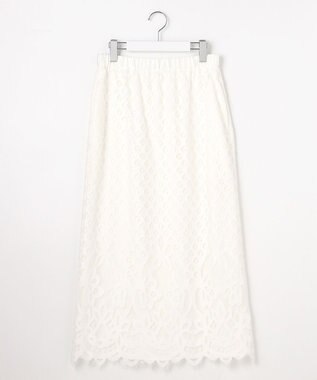 自由区 【SHIHOさん着用・こだわり素材】パネルレース スカート オフ