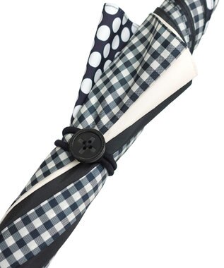 +RING レディース向け プラスリング 長傘60cm BLK/GNG T1290 黒