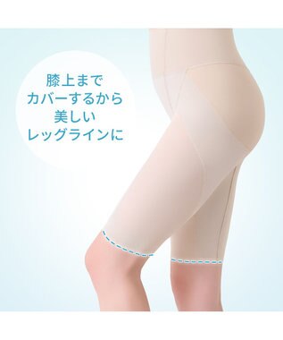 BRADELIS New York 【Yukine inc. 】ゆきねえモアソフト快適ホールドガードル24 接触冷感で汗をかいても快適補正 クリームベージュ