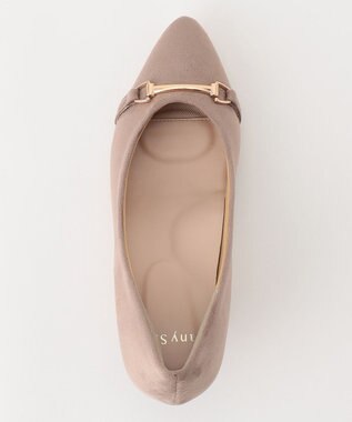 ANY SIS 【WEB・一部店舗限定】ビットスエードライク パンプス グレージュ