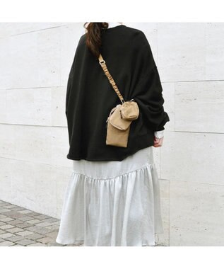 UNBILLION cachecache バンジーコードナイロンスマホショルダー ベージュ