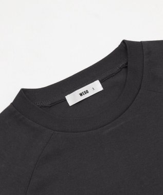 WEGO 【ユニセックス着用ITEM/MLサイズ展開】スリーブロゴグラフィックラグランT（LS） スミクロ