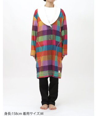 WACOAL ワコールリラックス ローブ 【AVOCA×ワコール】 長袖 ルームウェア 保温率の高い裏起毛天竺を使用 フリース素材(襟元) BRW703 /ワコール ピンク