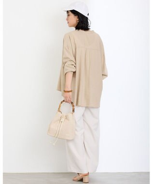 MioFIRANO ガーターステッチバンブーハンドルバッグ 2WAY　FIRANO フィラノ IVORY