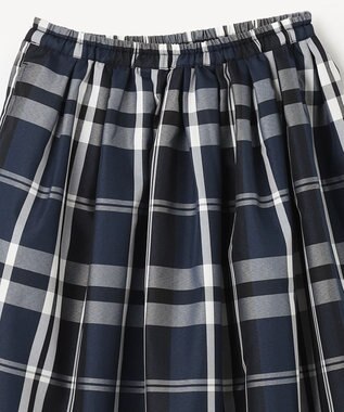 ANY KIDS カラー チェック スカート ネイビー系チェック