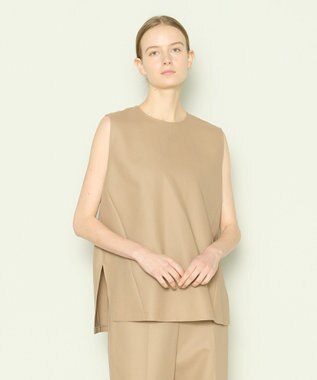 JOSEPH 【洗える】ボイルコットン　ブラウス Frozen Mocha