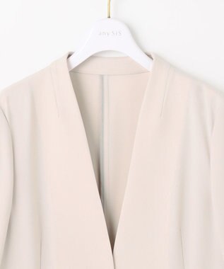 ANY SIS 【洗える】セレモニースリットスリーブ ジャケット ライトベージュ