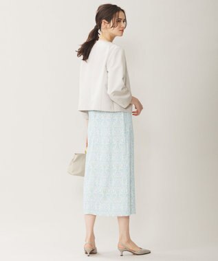 自由区 S 【洗える】グログランパフスリーブ ジャケット ベージュ