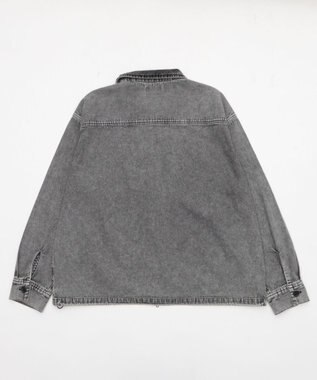 WEGO 【ユニセックス着用ITEM】デニムシャツジャケット デニムブラック
