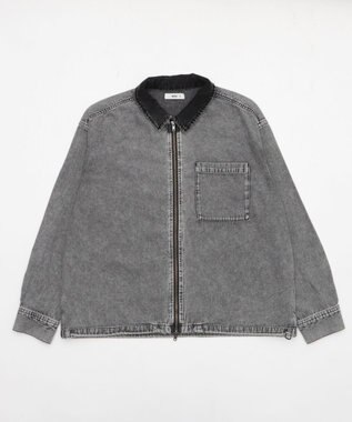 WEGO 【ユニセックス着用ITEM】デニムシャツジャケット デニムブラック
