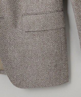 GOTAIRIKU 【DELFINO】ナポリジオメトリックツイード ジャケット_ブラウン ベージュ系8