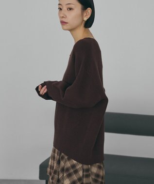 AMERICAN HOLIC バイパチ前振りニットプルオーバー Brown