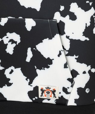 PW CIRCULUS 【MEN】ピント柄 フーディー ブラック系5