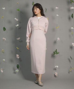 Green Parks ｄａｚｚｌｉｎ　ＳＥＴ２点パーカー＋キャミワンピース Pink