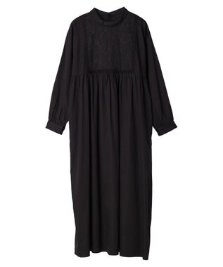 CRAFT STANDARD BOUTIQUE ２ＷＡＹインドコットン刺繍ワンピース Black