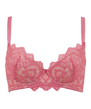 BRADELIS New York 【BRADELIS New York / 育乳補整ブラ・STEP1 集める】ウェンディバックスムーズステップ1ブラ23A2 脇高設計で背中スッキリ マゼンタ