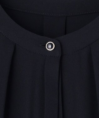 ANY SIS ノーブルプリーツ ワンピース ネイビー