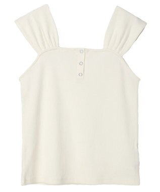 earth music&ecology リブフレンチタンクトップ Off White