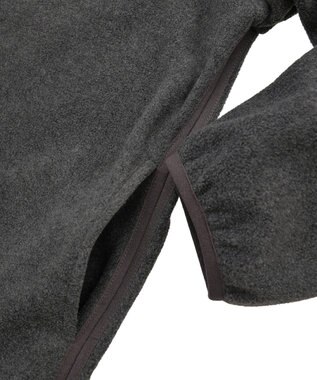 AMERICAN HOLIC ハーフスナップフリースワンピース Charcoal Gray