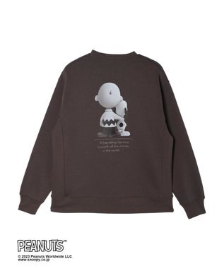 CRAFT STANDARD BOUTIQUE ＰＥＡＮＵＴＳ裏起毛スウェットクルー Charcoal Gray