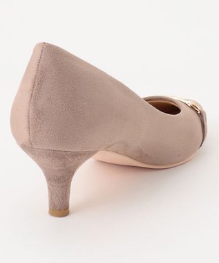 ANY SIS 【WEB・一部店舗限定】ビットスエードライク パンプス グレージュ