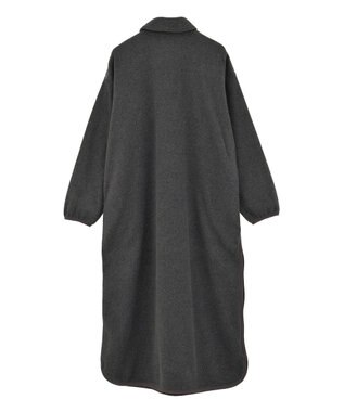 AMERICAN HOLIC ハーフスナップフリースワンピース Charcoal Gray