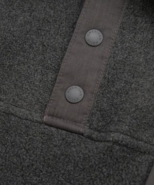 AMERICAN HOLIC ハーフスナップフリースワンピース Charcoal Gray